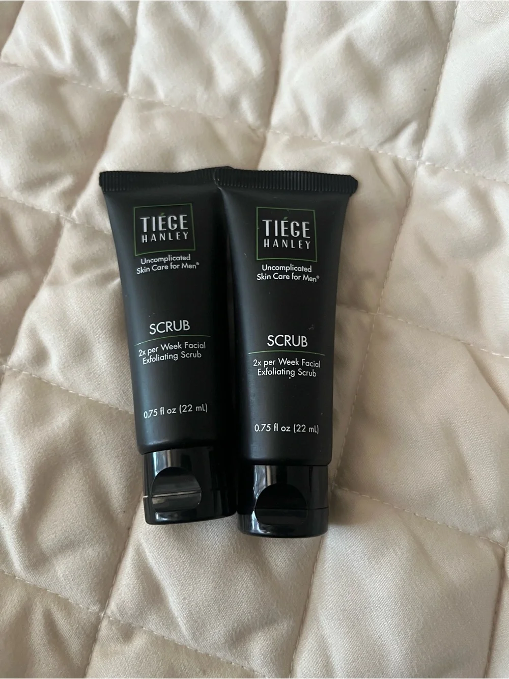 x2 Tiege Hanley Scrub 0.75 fl oz Brand New Factory Sealed